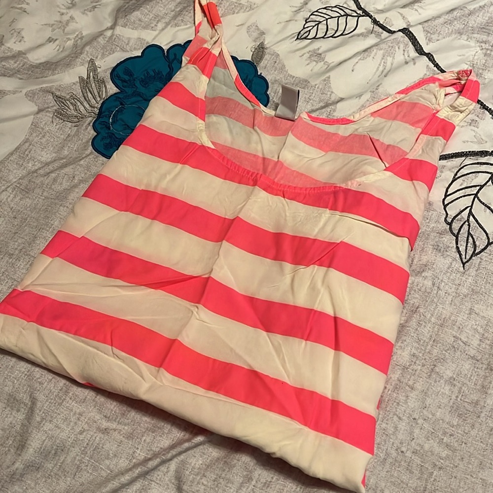 Old Navy Pink and White Striped Tank Top Size XL - Picture 9 of 9